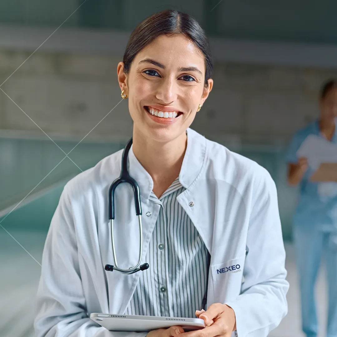 Physician consulting with patients in a medical office